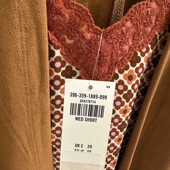 Hollister Dresses & Skirts - Hollister spaghetti strap Mini Dress with faux brown suede cover-up top